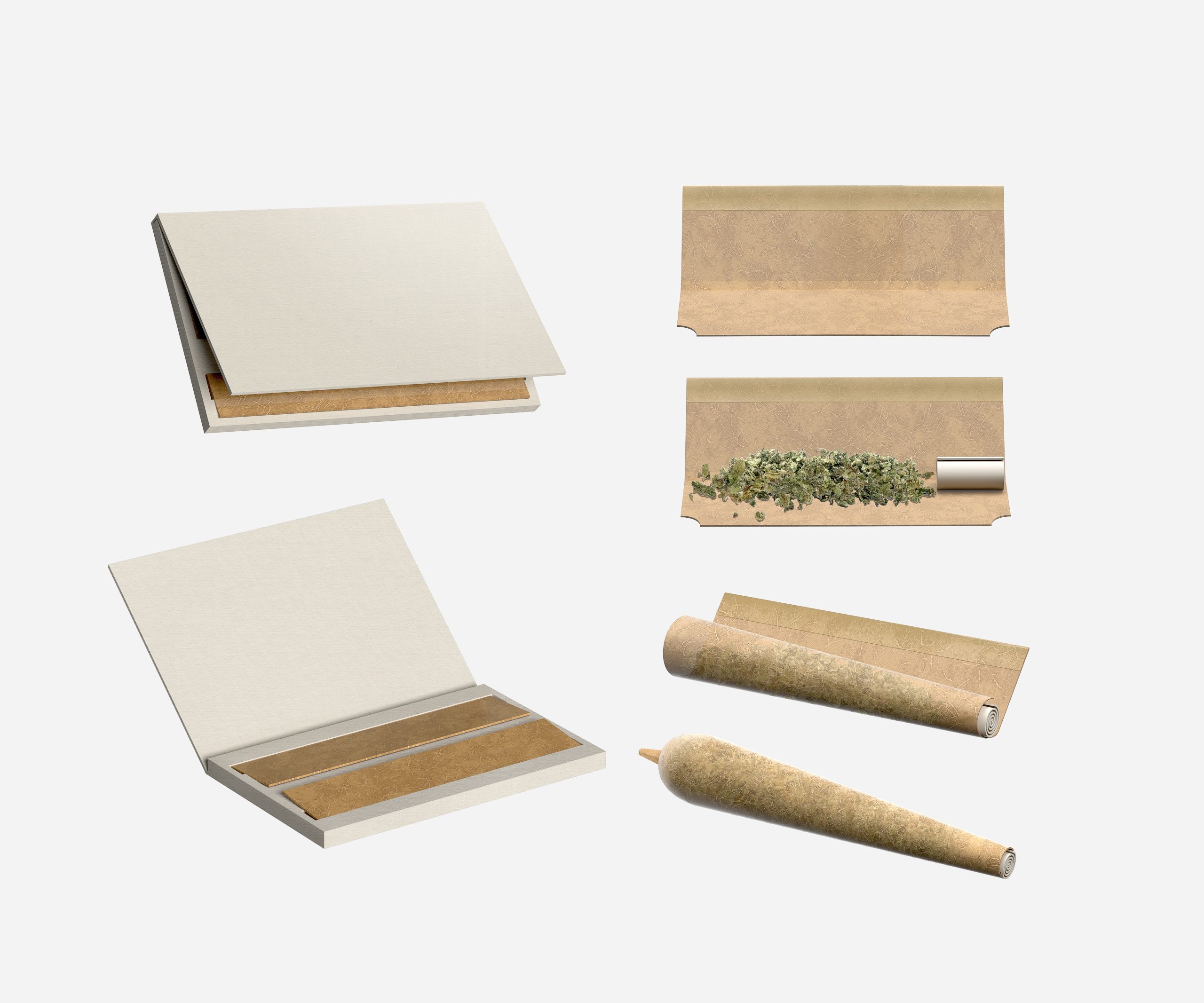 All Natural Rolling Papers - Marijuana Joint Rolling