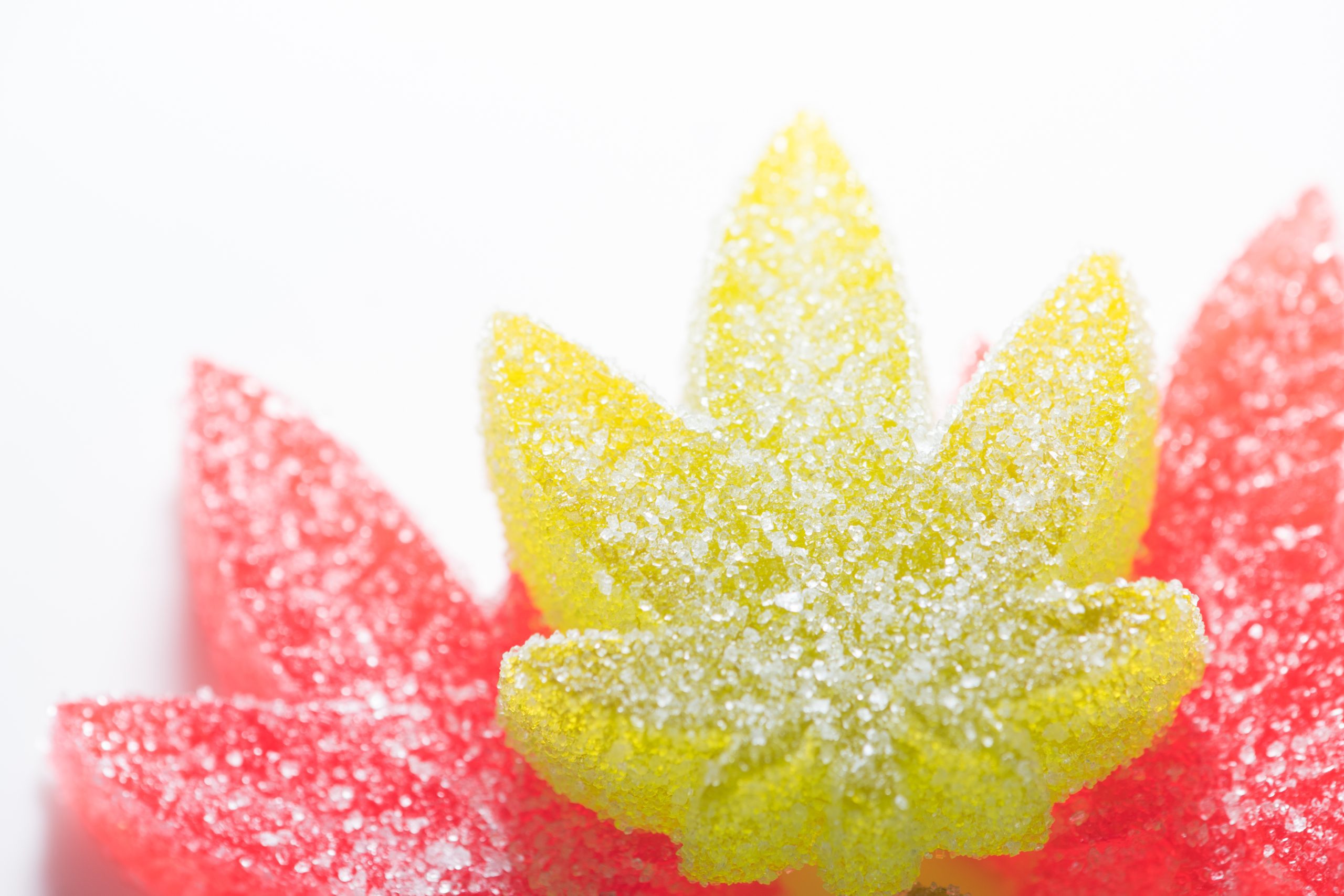 cannabis shaped gummy edibles