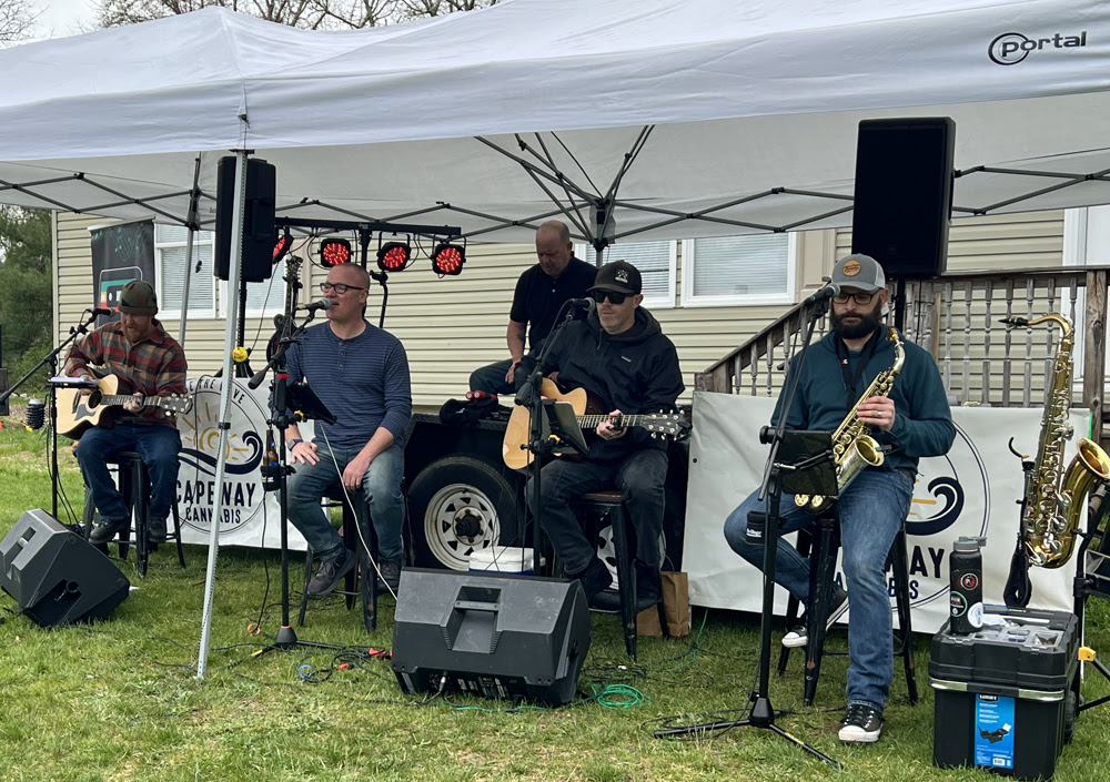 band playing for capeway cannabis 420 celebration